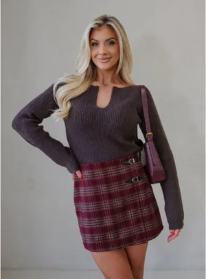These Three Boutique Brown sweater thumbnail 3