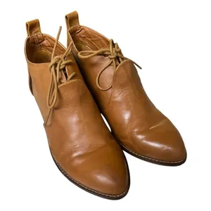 Kelsi Dagger ankle boots light brown leather lace up sz 8.5 thumbnail 1