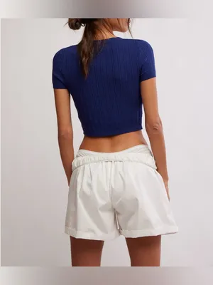 NWT Free People FP Intimately Cassie Cardi - indigo blue navy - Medium thumbnail 6