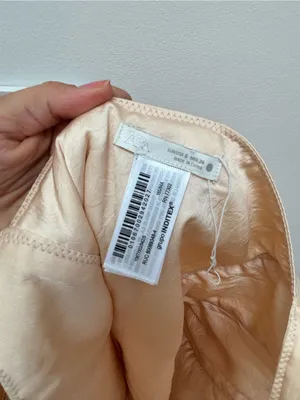 Zara Padded Corset Bustier Structured Satin tank top S neutral / beige S thumbnail 7