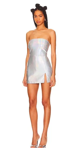 AFRM & Revolve Braylon Mini Dress in Iridescent, size XS thumbnail 2
