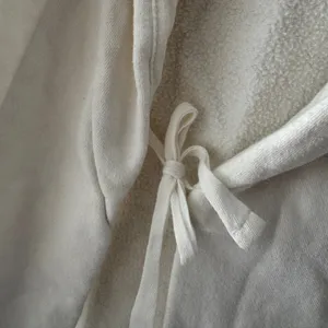 Aerie Y2K Old Logo White‎ Hooded Bath Robe thumbnail 4