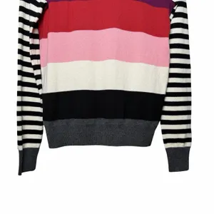 Gap Women's Small Rainbow Stripe Multicolor Merino Wool Blend Crewneck Sweater thumbnail 7