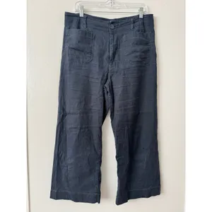 Anthropologie Maeve 31 The Colette Cropped Linen Wide-Leg Pants thumbnail 2