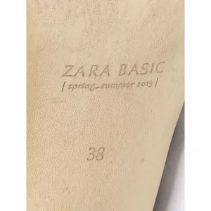 Zara Basic Beige Suede Ankle Boots Heels Studded Toe‎ Womens Size 38/7.5 thumbnail 8