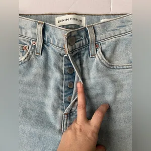 Denim Forum Aritzia The Arlo High Rise Straight Leg Jeans 24 thumbnail 3