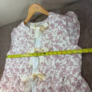 &Merci Quilted Vest Womens Sz M Pink Florals Boho Peasant Cottagecore Casual thumbnail 8
