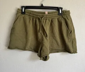 ThirdLove Green Casual Pull On Sweat Shorts Womens L Athletic Athleisure thumbnail 1