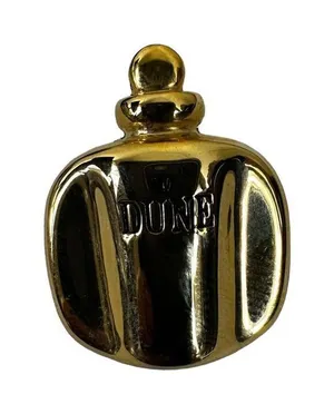 Dior Dune Perfume Bottle Gold Tone Vintage Brooch thumbnail 1