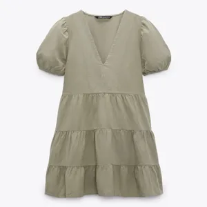 ZARA LINEN BLEND TIERED DRESS - NWT✨ women’s dress thumbnail 10