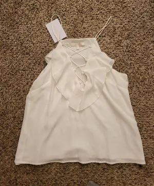 Topshop White Tank Top thumbnail 1