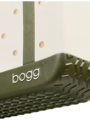 NWT Original Bogg Bag Academy Moss Cream Olive Green Large Tote Sold Out thumbnail 4