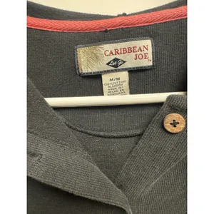 Caribbean Joe Women's Black With Wooden Buttons Hoodie Size Medium‎ thumbnail 2