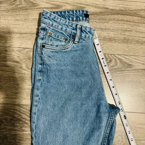 Waven Tova 90s Wide Leg Jeans V-Waist Light Blue Raw Hem Womens 26 x 31‎ US 4 thumbnail 6