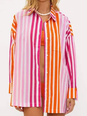  Beach Riot ALEXA TOP‎ SUNSET STRIPES Size Small/Medium thumbnail 1
