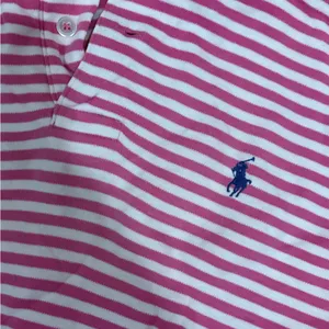 Ralph Lauren Vintage Pink Striped Polo Shirt thumbnail 2