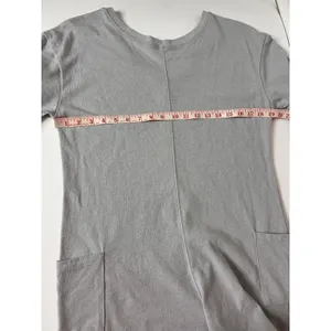 Zenana Gray Short Sleeve Two Way Romper with Pockets Size Small thumbnail 7
