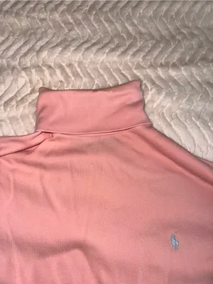 Ralph Lauren Dusty Pink Cotton Turtleneck thumbnail 4