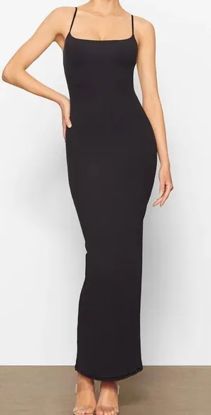 SKIMS FitsEverybody Dress In Onyx thumbnail 1