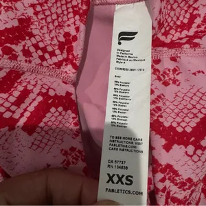 Fabletics Define PowerHold High-Waisted Capri Persimmon Phyton XXS‎ Activewear thumbnail 5