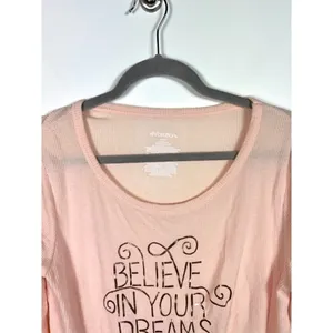 Xhilaration‎ pink sleepwear thermal top thumbnail 2