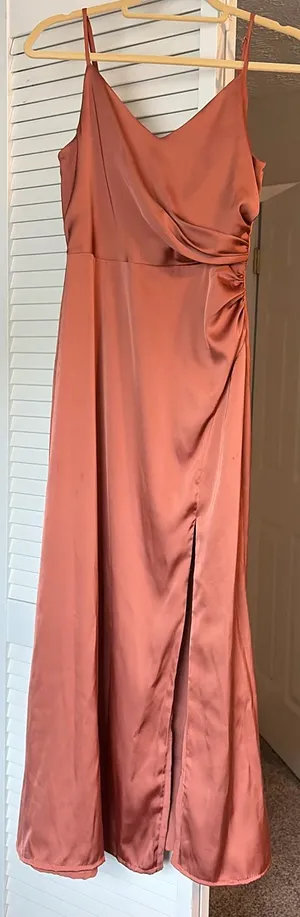 Silk Birdy Grey Bridesmaid Dress thumbnail 1