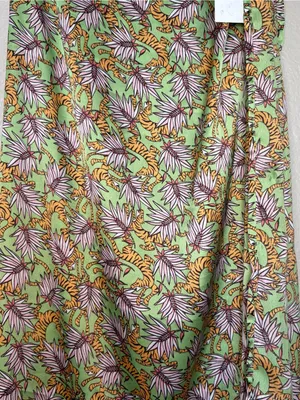 Compania fantastica Floral Green tie waistMaxi Skirt NWT summer boho tiger beach thumbnail 3