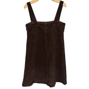 Reformation Jeans NWT Women’s Size 6 Espresso Brown Iria Corduroy Mini Dress thumbnail 3