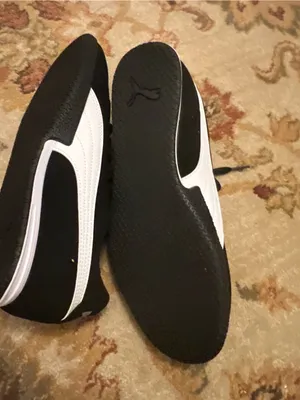 Puma Black Suede Lace-Up Sneakers with White Logo thumbnail 5