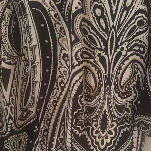 White House Black Market Black and White Paisley Blouse thumbnail 4