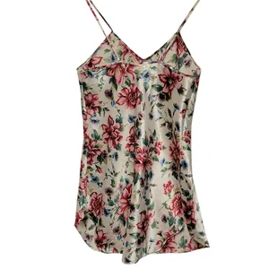 Vintage Private Luxuries Floral Slip‎ Dress Satin Romantic Lingerie Summer Sz S thumbnail 2