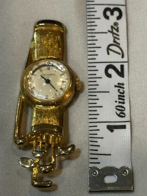 Vintage Gold-tone Ladies Gold Watch Pendant thumbnail 5