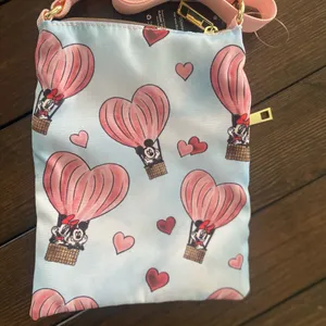 Lounge Fly Disney Mickey Mouse & Minnie Mouse Heart Balloon Passport Crossbody Bag thumbnail 4