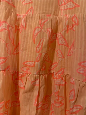 Carve Designs JACEY TEXTURED DRESS Peach Tiered Spaghetti-Strap XS NWT thumbnail 3