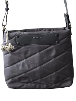 Radley London Charleston quilted nylon crossbody bag with spotted Scotty charm thumbnail 1