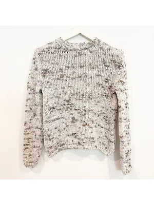 8 by Yoox Speckled Sweater Small Cozy Grandmacore Confetti Chunky Knit Retro Top thumbnail 12