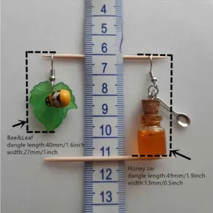 Bee & Honey Jar beautiful Dangle Earrings faux fashion‎ jewelry thumbnail 12