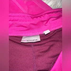 Athleta Athletic Skort Size Large – Hot Pink, Built-In Shorts, Zipper Pocket thumbnail 5