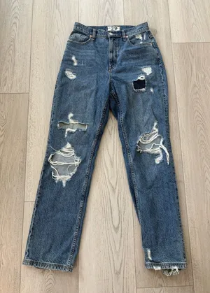 We The Free Jeans Womens 29 Blue Crossroads Hi Rise Straight Denim Pants thumbnail 1