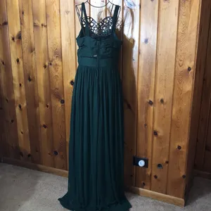 Birdy grey ELSYE DRESS MESH EMERALD bridesmaids dress size medium green wedding thumbnail 15