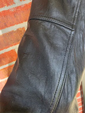VTG Michael Joseph 🇺🇸 Made Fur&Leather Jacket, M Black Size M thumbnail 16