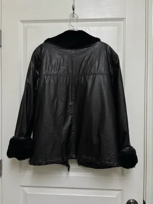 Vintage leather jacket Black Size M thumbnail 2