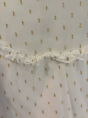 White and Gold Draper James Top thumbnail 2
