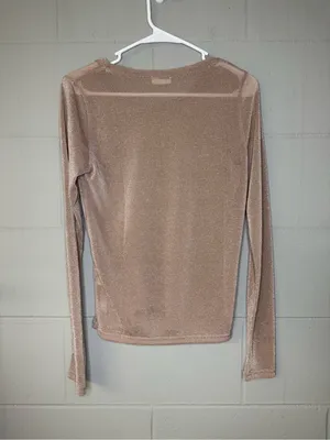 Free People Intimately Mesh So Well Metallic Layering Top in Winter Bloom Medium thumbnail 6