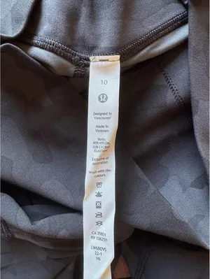 Lululemon Align High Rise 21” Heritage Camo Black H3DC Size 10 NWT thumbnail 6