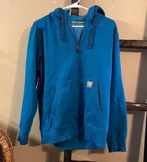 Ariat Blue Zip Up Sweater thumbnail 1