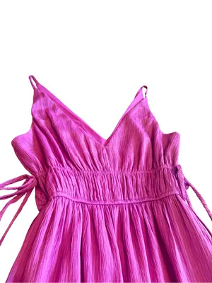 Taylor Sleeveless Maxi Dress Orchid Purple Side-Slit Pockets Size XS Women's thumbnail 3