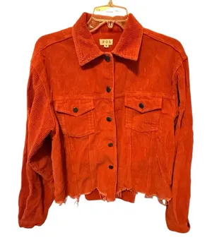 POL Corduroy Jacket with‎ Raw Hem thumbnail 1