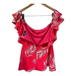 Lulus Be-Leaf The Hype Coral Pink Off-the-Shoulder Mini Dress thumbnail 6