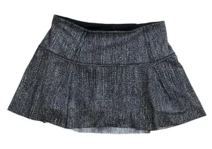 Lululemon Lost in Pace Skirt Skort Air Time White Black W8773R‎ Women's Size 6 thumbnail 1
